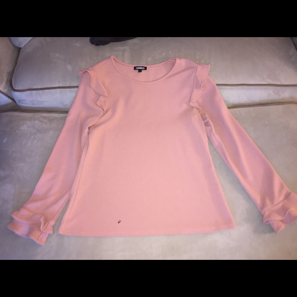 Express women’s ruffled dress/casual blouse